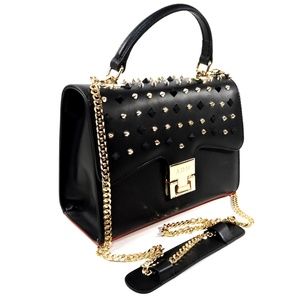 ALESSANDRO DI MARIA 🇮🇹 WOMEN'S BLACK SOFT LEATHER FASHION HANDBAG